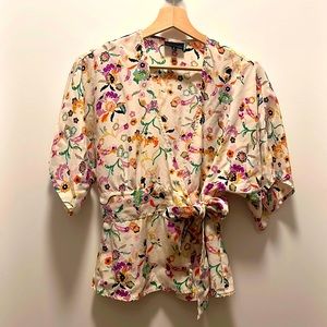 The Limited Floral Wrap shirt